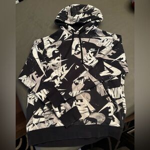 Men’s Nike logo all over hoodie size M